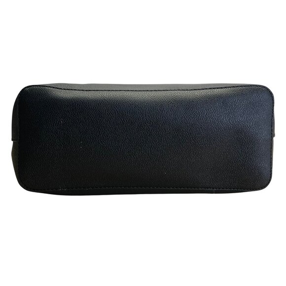 Calvin Klein Black Faux Leather With Gold Chain Detail & Dual Straps Tote Bag - Picture 8 of 14